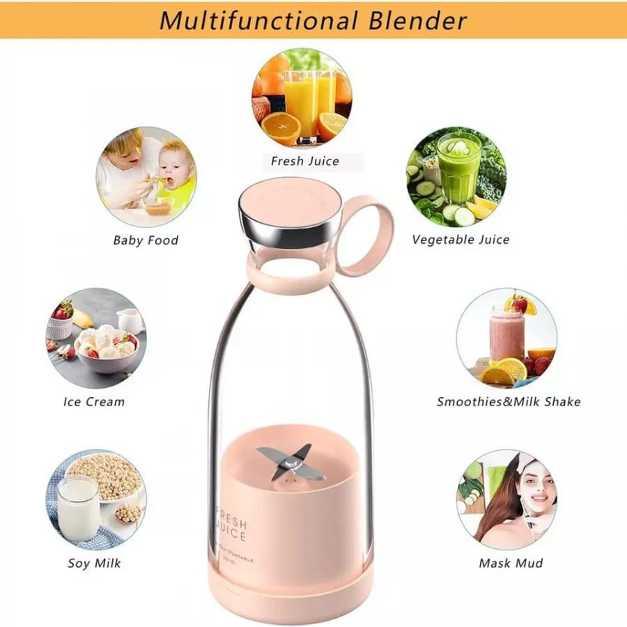 Portable USB Mini Juicer Blender – Rechargeable & Compact Smoothie Maker
