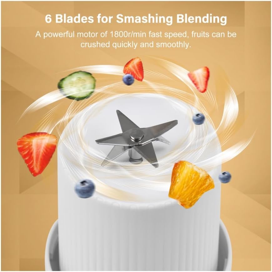 Portable USB Mini Juicer Blender – Rechargeable & Compact Smoothie Maker