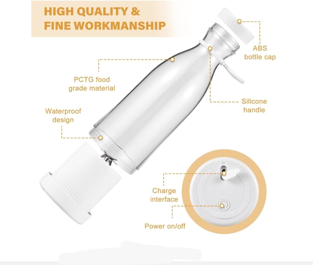 Portable USB Mini Juicer Blender – Rechargeable & Compact Smoothie Maker