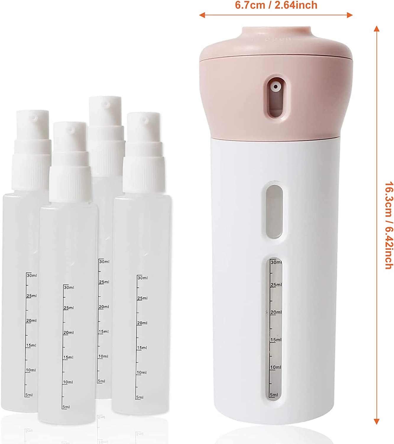 Kettlekane 4-in-1 Travel Toiletry Dispenser – Compact, Leakproof & Refillable