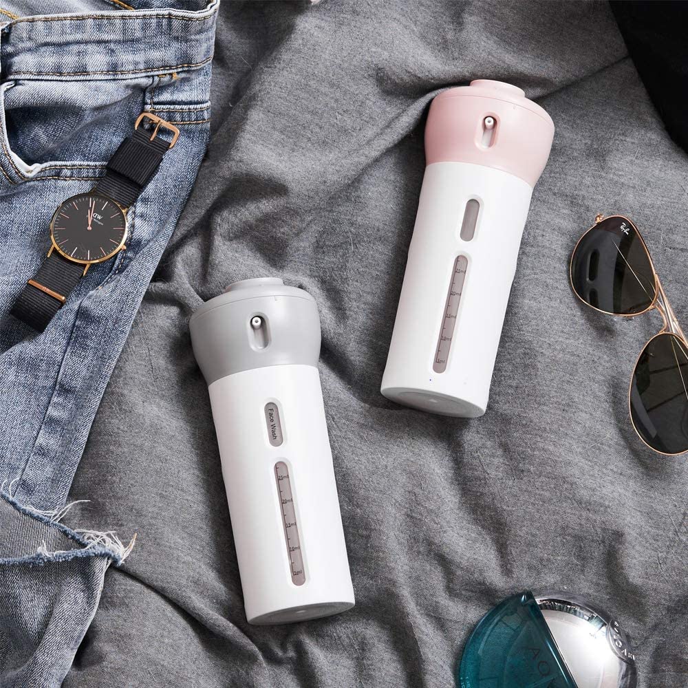 Kettlekane 4-in-1 Travel Toiletry Dispenser – Compact, Leakproof & Refillable
